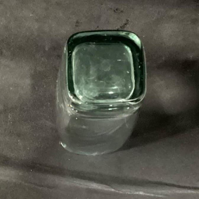 Libbey Glass Carrington Green-Tinted Glasses, Set of 2, Square Bottom Tumblers - Thumbnail 10