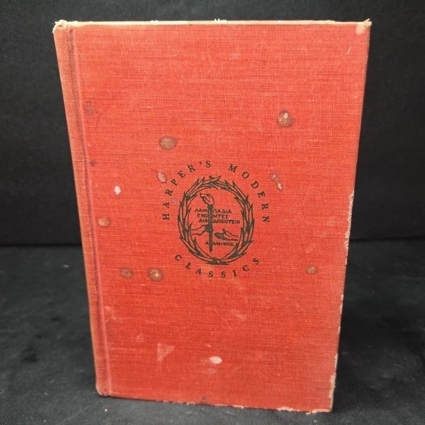 Hard Times Charles Dickens Harpers Modern Classics 1960 Hardcover Orange Book - Thumbnail 2