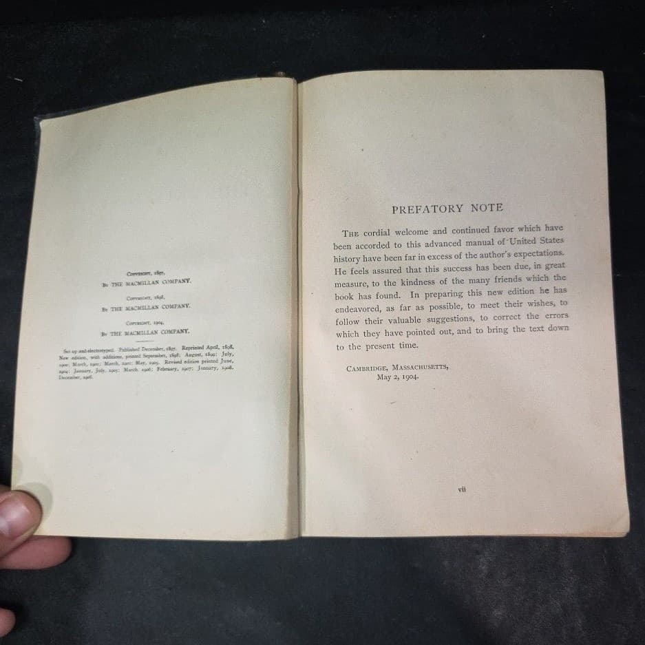A Students' History of the United States Edward Channing Macmillan Antique 1908 - Thumbnail 5
