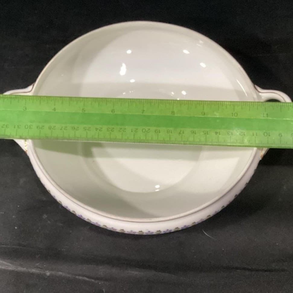 Noritake Nippon Covered Casserole, Blue Cornflowers Serving Dish, Floral Tureen - Thumbnail 8