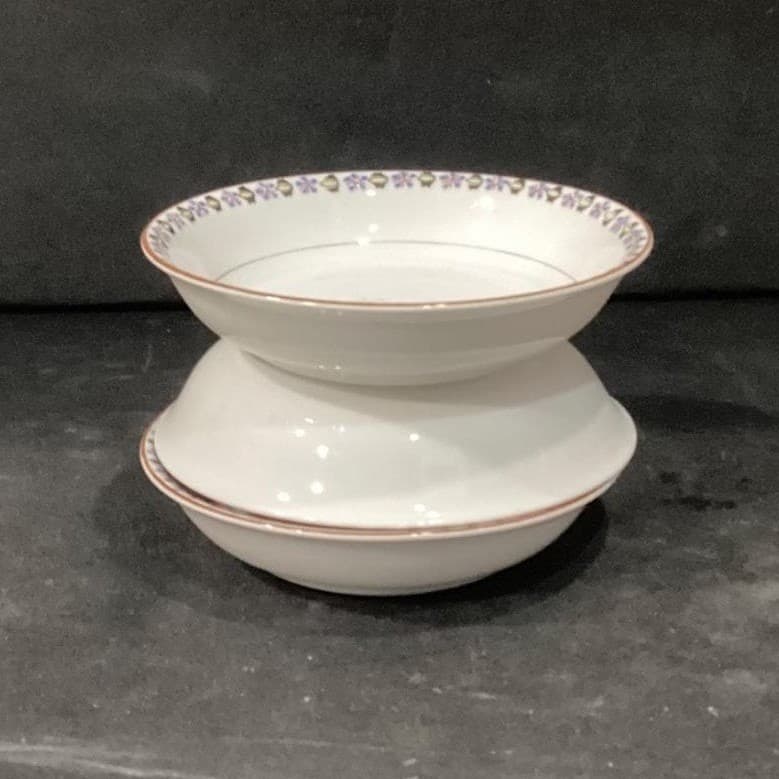 Noritake Nippon Berry Bowls, Set of 3, Blue Cornflowers, Vintage Japan Porcelain - Thumbnail 11