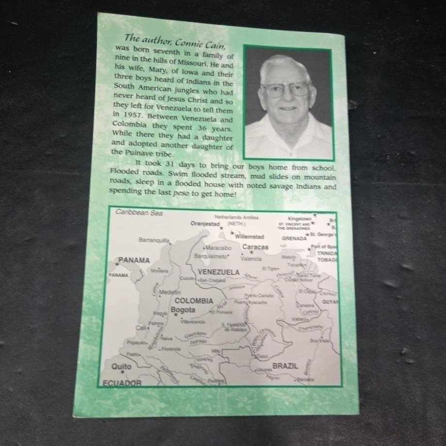 One Way Ticket To The Jungle Please Connie Cain Signed Missionary Memoir 2005 - Thumbnail 7
