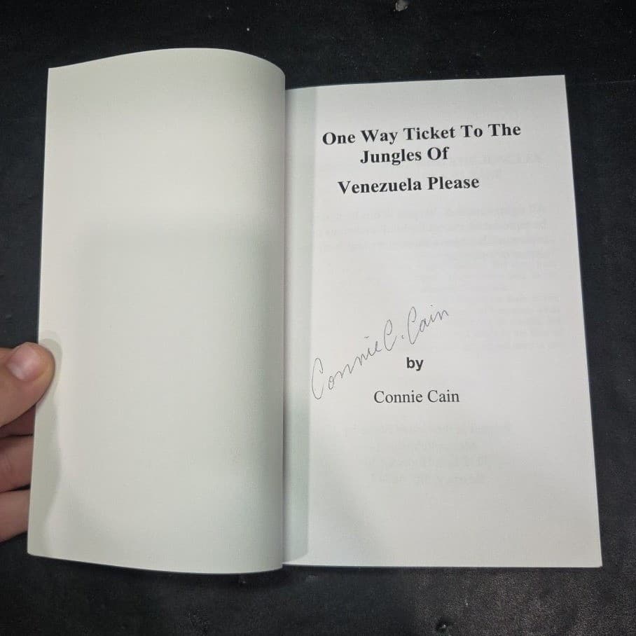 One Way Ticket To The Jungle Please Connie Cain Signed Missionary Memoir 2005 - Thumbnail 3