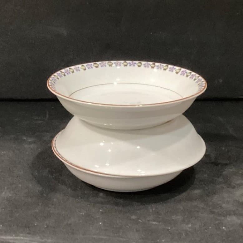 Noritake Nippon Berry Bowls, Set of 3, Blue Cornflowers, Vintage Japan Porcelain - Thumbnail 10