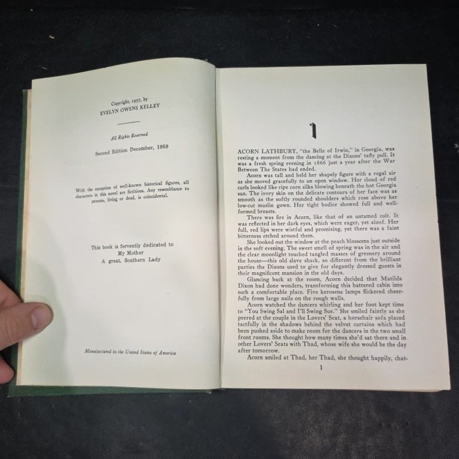 Seeded Furrows Evelyn Owens Kelley Signed 1959 2nd Ed Reconstruction Civil War - Thumbnail 5