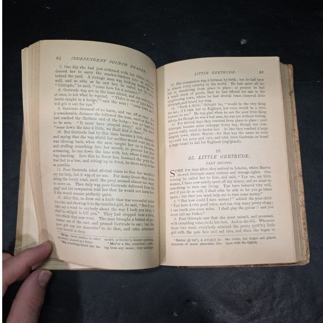 Independent Fourth Reader J Madison Watson Antique 1880s Schoolbook AS Barnes - Thumbnail 6