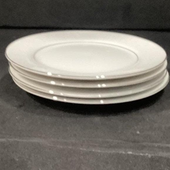 Crown Victoria "Lovelace" Bread & Butter Plates, Set of 4, Platinum Trim China - Thumbnail 11