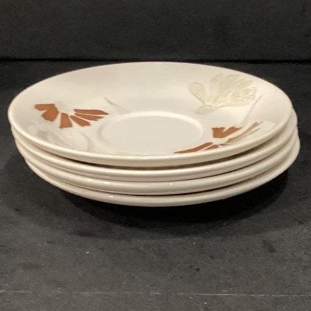 Royal China Cavalier Ironstone Can Can Saucers, Set of 4, Mid-Century Tableware - Thumbnail 10
