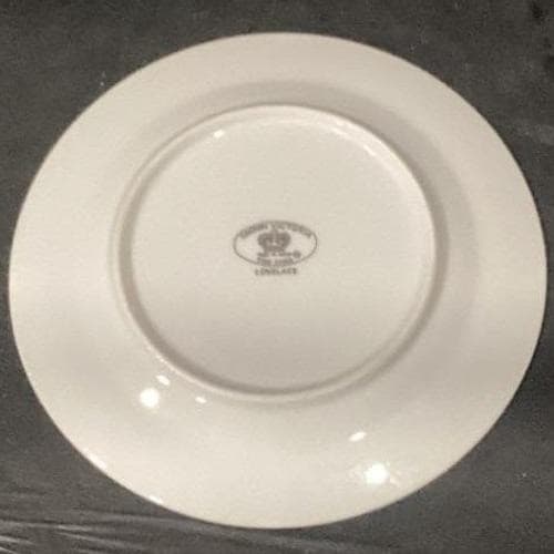Crown Victoria "Lovelace" Bread & Butter Plates, Set of 2, Platinum Trim China - Thumbnail 4