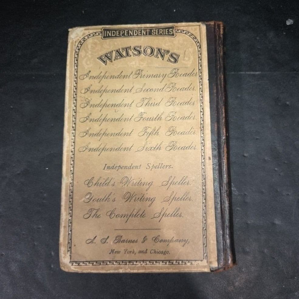 Independent Fourth Reader J Madison Watson Antique 1880s Schoolbook AS Barnes - Thumbnail 8