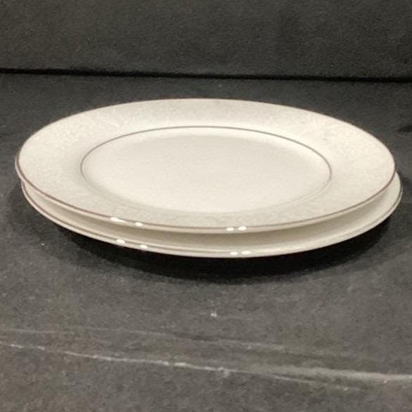 Crown Victoria "Lovelace" Bread & Butter Plates, Set of 2, Platinum Trim China - Thumbnail 8