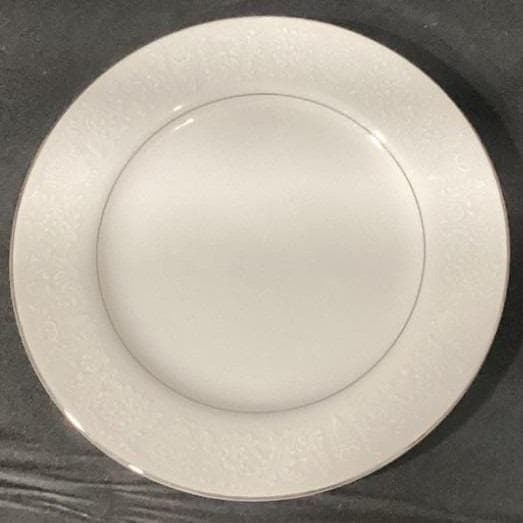Crown Victoria "Lovelace" Bread & Butter Plates, Set of 4, Platinum Trim China - Thumbnail 6