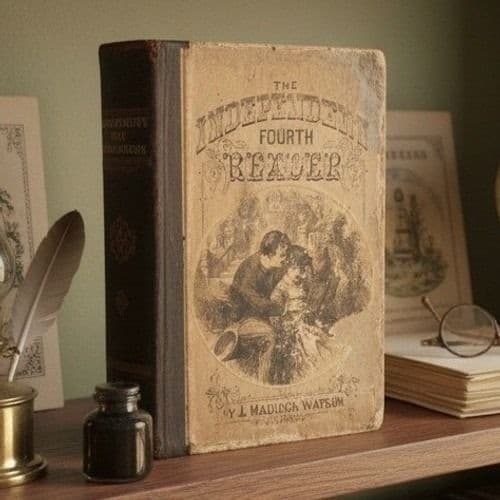 Independent Fourth Reader J Madison Watson Antique 1880s Schoolbook AS Barnes
