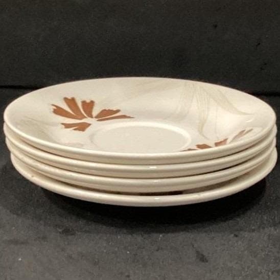 Royal China Cavalier Ironstone Can Can Saucers, Set of 4, Mid-Century Tableware - Thumbnail 8