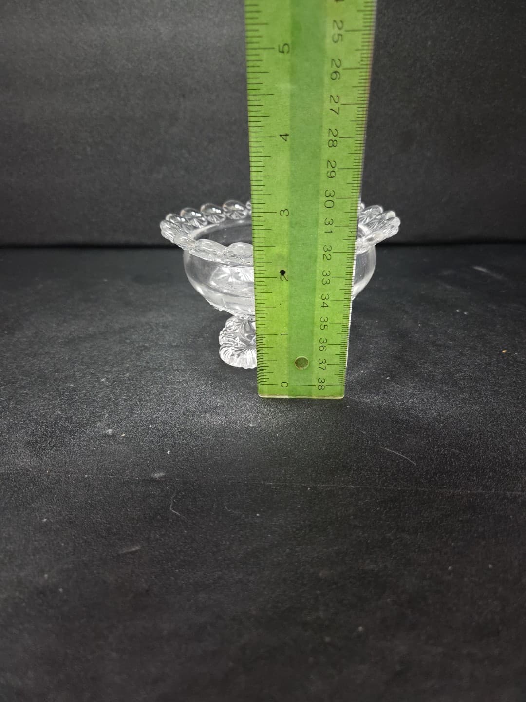 EAPG Glade & Star Clear Cut Glass Bowl, Dessert Dish, Berry Bowl, Vtg Glassware - Thumbnail 7