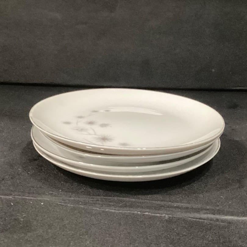 Creative Fine China Platinum Starburst Dessert Plates, Set of 4, Dinnerware - Thumbnail 9