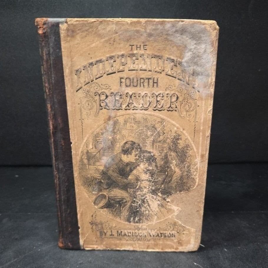 Independent Fourth Reader J Madison Watson Antique 1880s Schoolbook AS Barnes - Thumbnail 2