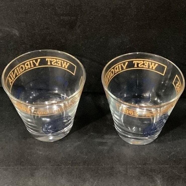 West Virginia Centennial 1863-1963 Cocktail Glasses, Set of 2, Souvenir Barware - Thumbnail 6