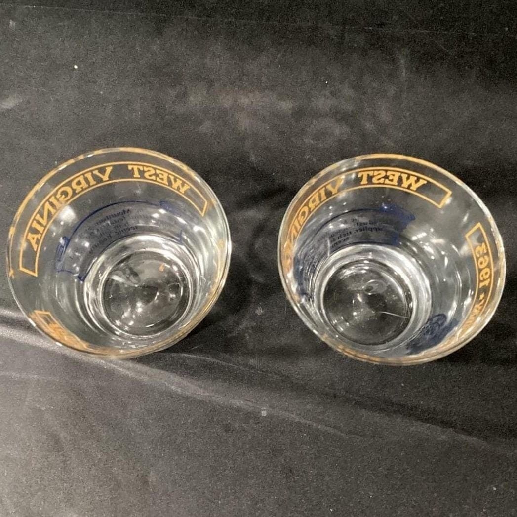 West Virginia Centennial 1863-1963 Cocktail Glasses, Set of 2, Souvenir Barware - Thumbnail 5
