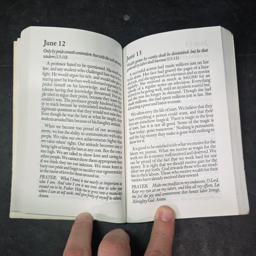 Wisdom From The Bible Daily Thoughts From the Proverbs Barbour Book Leatherette - Thumbnail 5