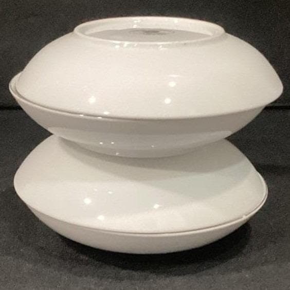 Crown Victoria "Lovelace" Berry Bowls, Set of 4, Platinum Rim, Vintage Japan - Thumbnail 12