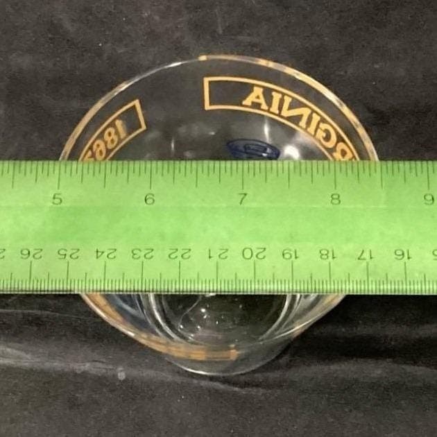 West Virginia Centennial 1863-1963 Cocktail Glasses, Set of 2, Souvenir Barware - Thumbnail 3