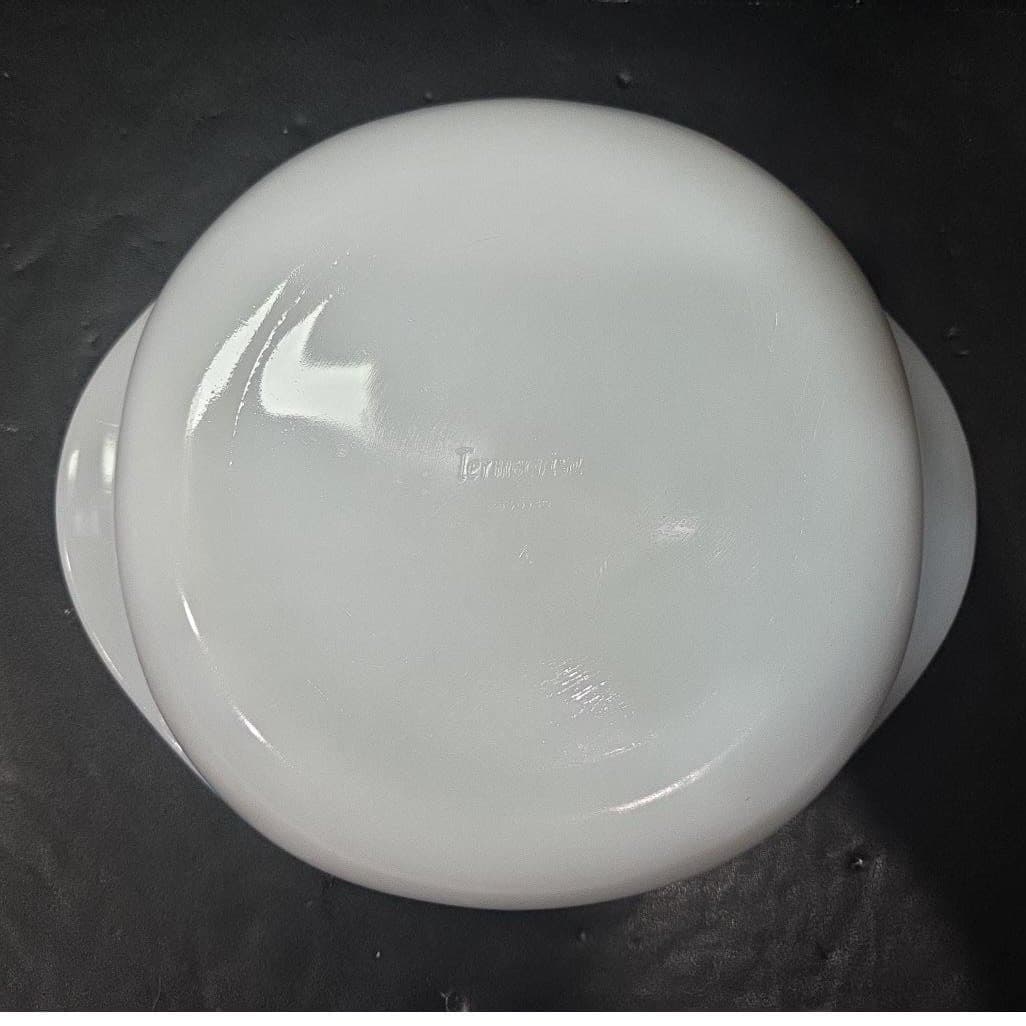 Termocrisa White Casserole Dish, Pyr-O-Rex Dinaware, Vtg Replacement Ovenware, - Thumbnail 4