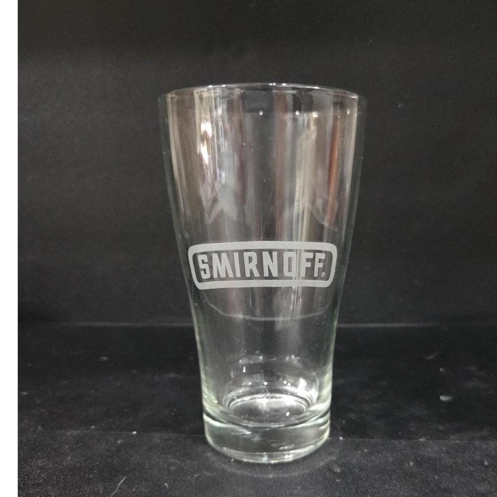 Smirnoff Vodka Logo Pint Glass, Clear Heavy Beer Glass, Replacement Drinkware - Thumbnail 7