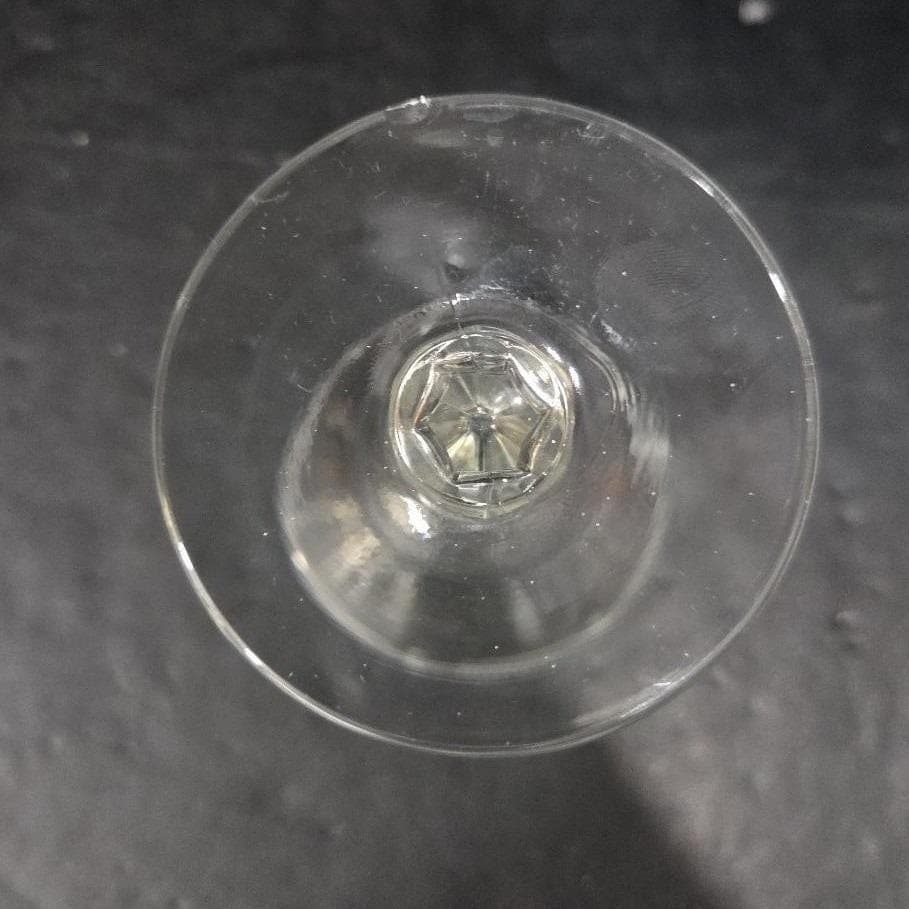Libbey Needle Etched Cordial Glass, Vintage Liqueur Stemware, Barware Accessory - Thumbnail 4