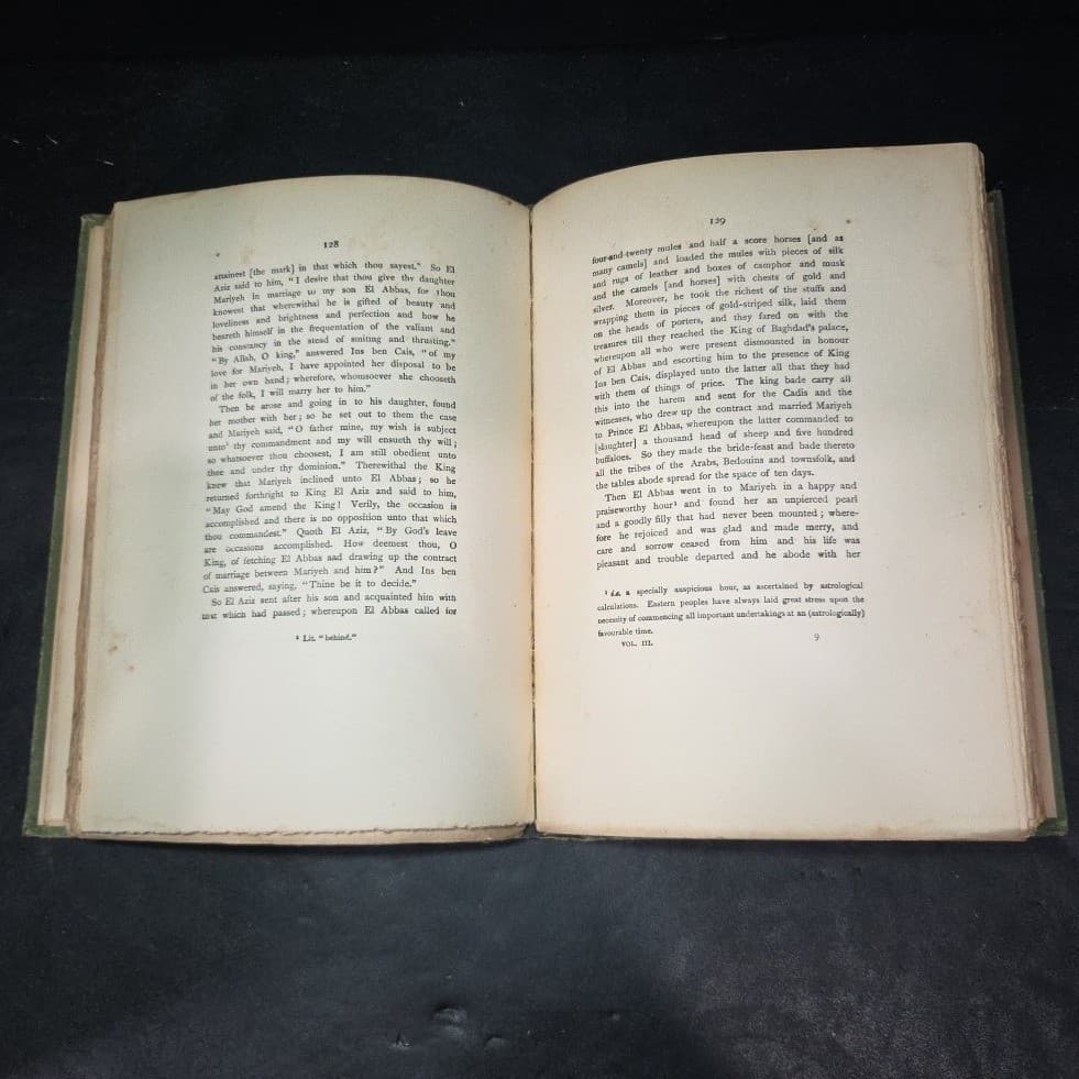 Tales From the Arabic John Payne 1901 Delhi Edition Vol III Limited 526/1000 - Thumbnail 7