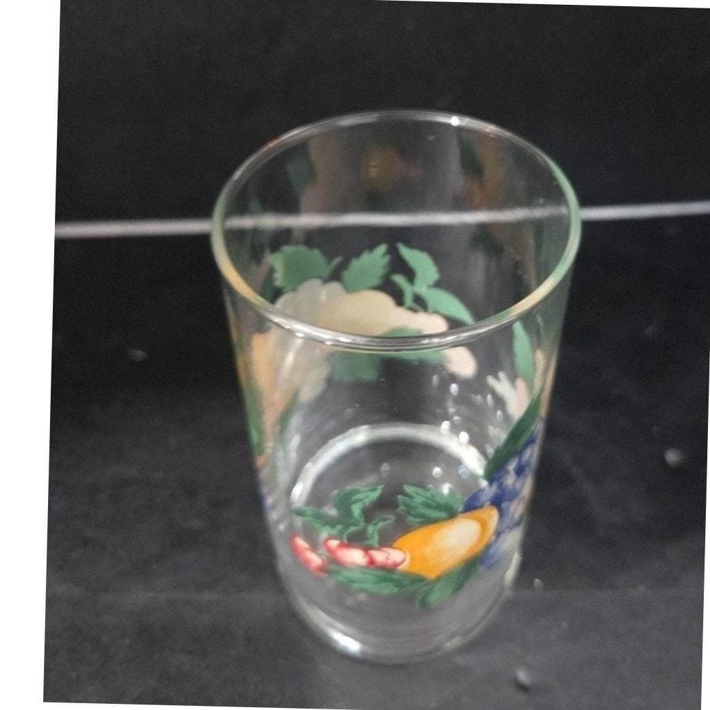 Oneida Orchard 16oz Glass Tumbler, Vintage Fruit Themed Glassware, Drinkware - Thumbnail 6