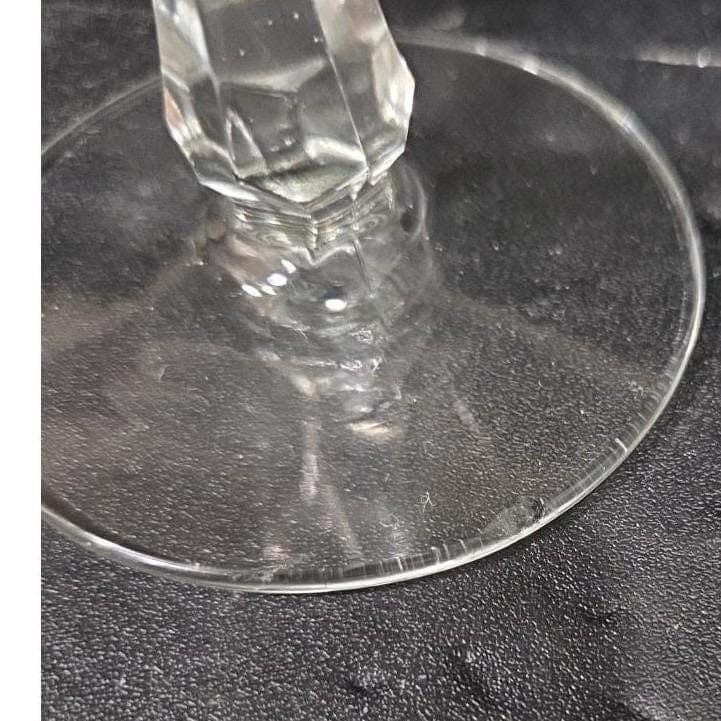 Libbey Needle Etched Cordial Glass, Vintage Liqueur Stemware, Barware Accessory - Thumbnail 7