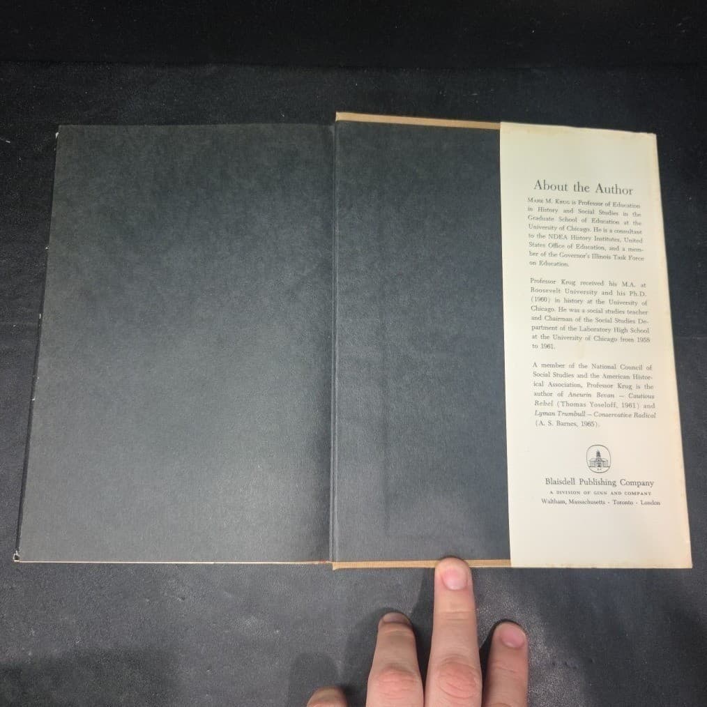 History & The Social Sciences Mark M Krug 1967 Hardcover Blaisdell Publishing - Thumbnail 7
