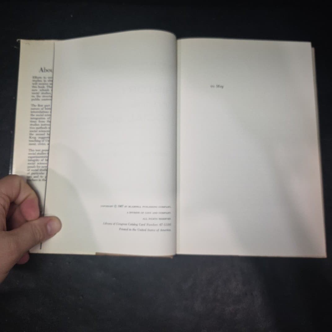 History & The Social Sciences Mark M Krug 1967 Hardcover Blaisdell Publishing - Thumbnail 5