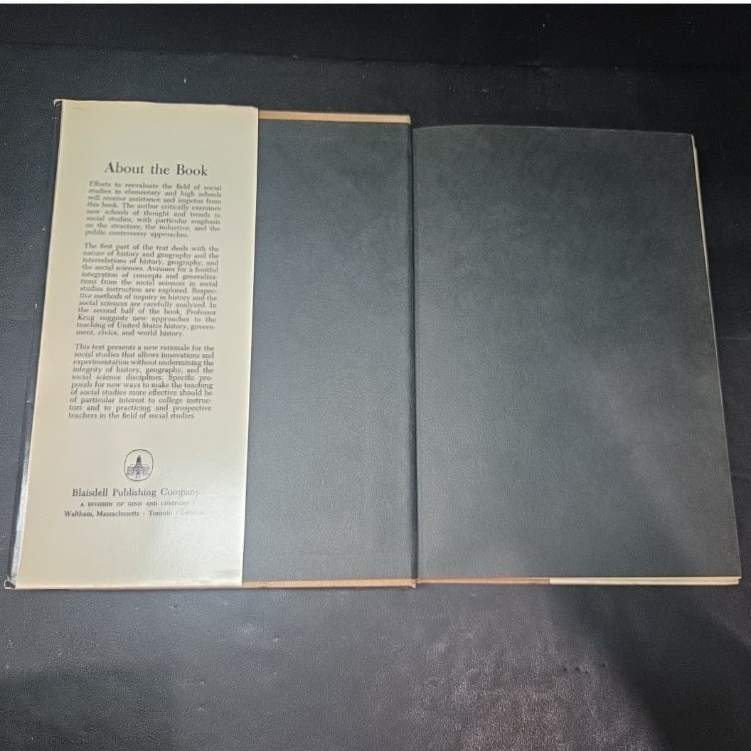 History & The Social Sciences Mark M Krug 1967 Hardcover Blaisdell Publishing - Thumbnail 3