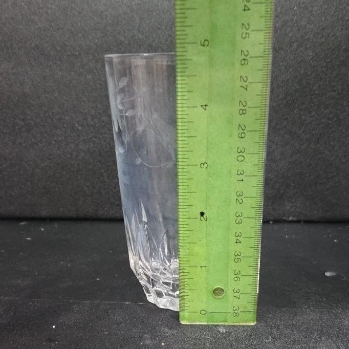 Princess House Heritage Tumbler, Vtg Etched Floral Glass, Replacement Drinkware - Thumbnail 9