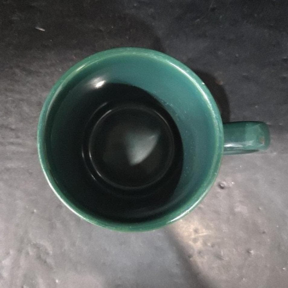 Crown Corning Forest Green Ceramic Coffee Cup, Vintage Replacement Mug Drinkware - Thumbnail 5