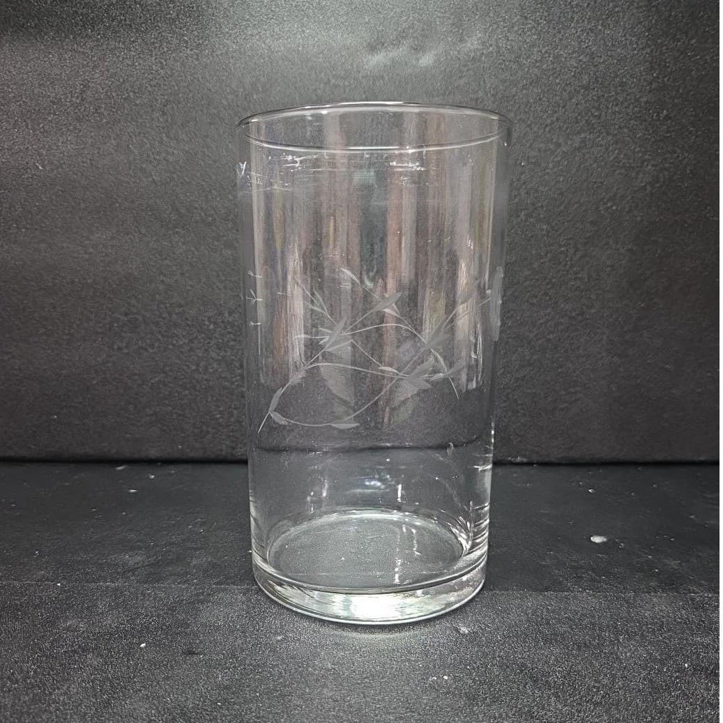 Princess House Heritage Vase, Etched Floral Clear Glass, Vintage Flower Vessel - Thumbnail 3