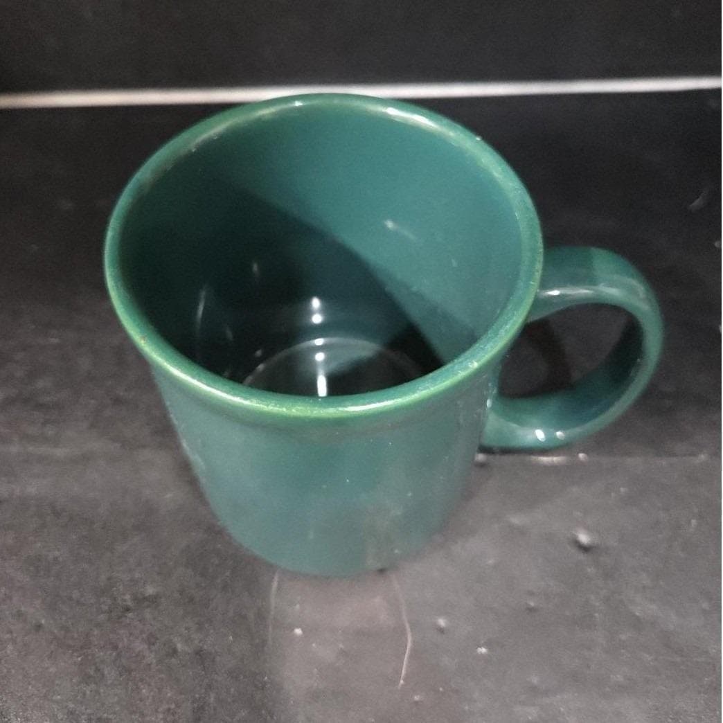 Crown Corning Forest Green Ceramic Coffee Cup, Vintage Replacement Mug Drinkware - Thumbnail 6