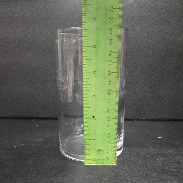 Princess House Heritage Vase, Etched Floral Clear Glass, Vintage Flower Vessel - Thumbnail 9