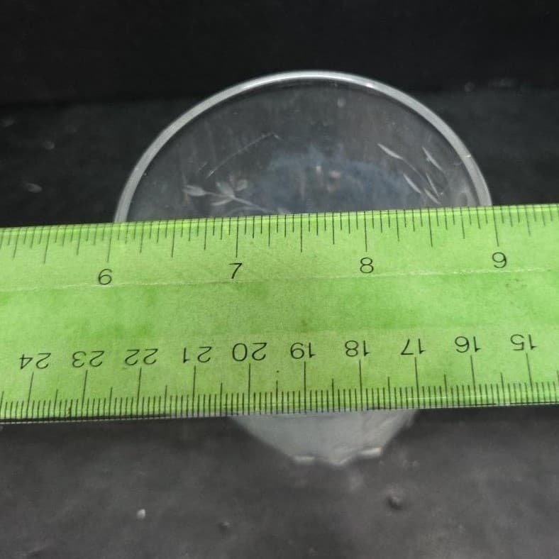 Princess House Heritage Tumbler, Vtg Etched Floral Glass, Replacement Drinkware - Thumbnail 10