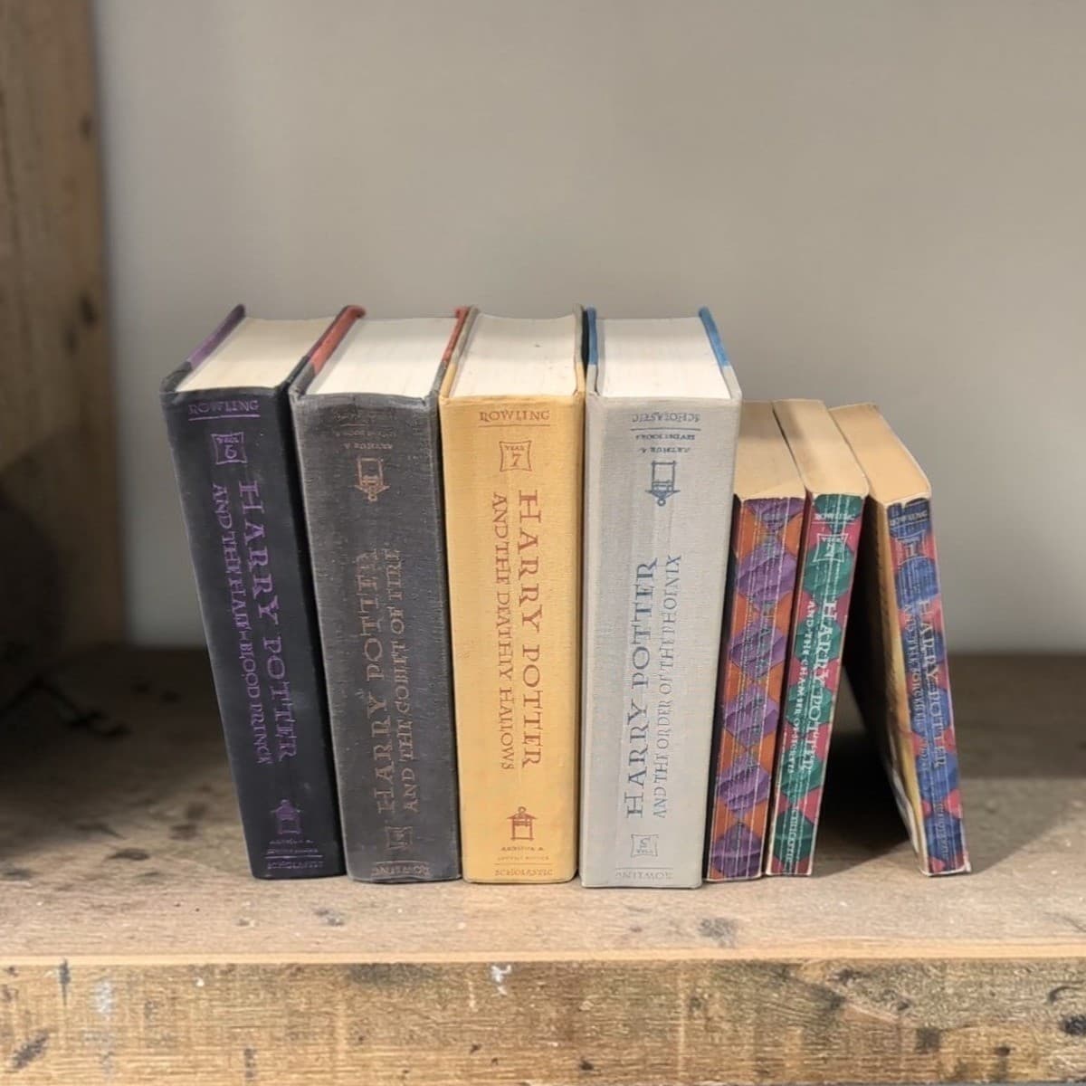 Harry Potter Books Set 1-7, J.K. Rowling Collection, Mixed Paperback & Hardcover