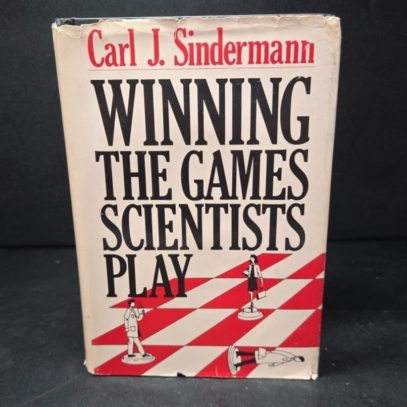 Winning the Games Scientists Play Carl J Sindermann Signed 1982 Hardcover Book - Thumbnail 2