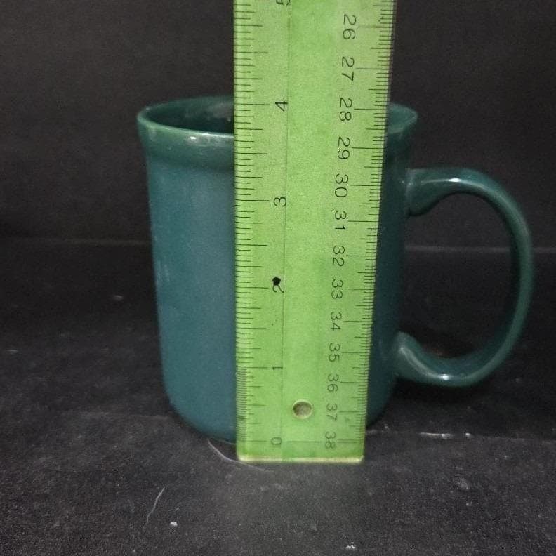 Crown Corning Forest Green Ceramic Coffee Cup, Vintage Replacement Mug Drinkware - Thumbnail 2