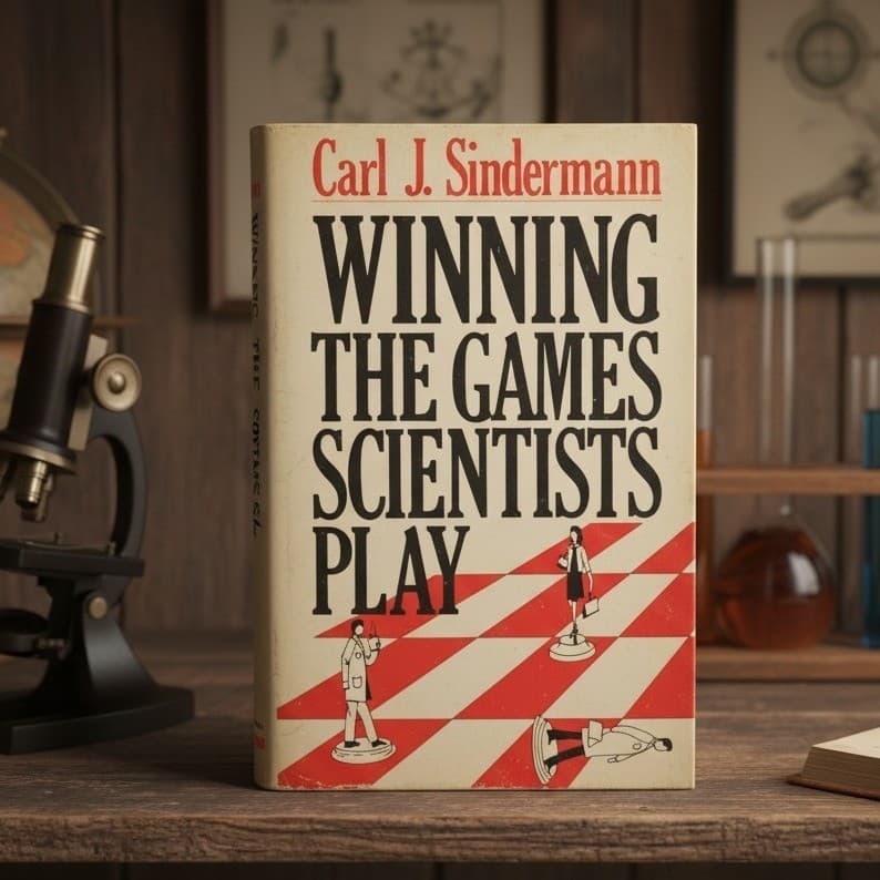 Winning the Games Scientists Play Carl J Sindermann Signed 1982 Hardcover Book