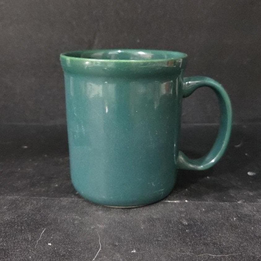 Crown Corning Forest Green Ceramic Coffee Cup, Vintage Replacement Mug Drinkware - Thumbnail 9