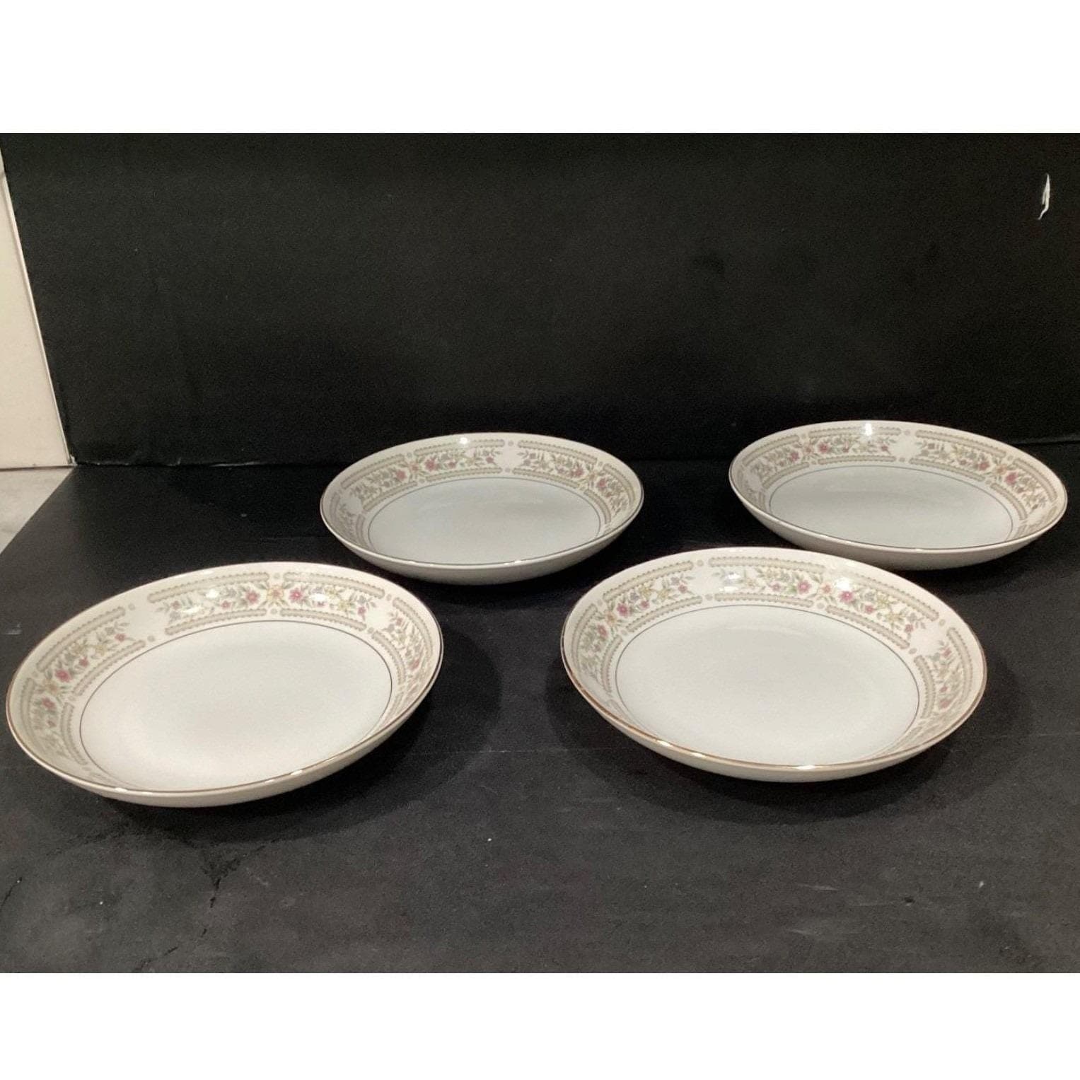 Crescent China "Chelsea" Salad Bowls, Set of 4, Vintage Porcelain Dinnerware - Thumbnail 7