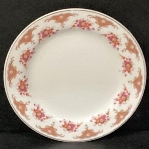 Decorative Floral Bread Plate #CX208, Vintage Warm Flower Pattern Porcelain - Thumbnail 5