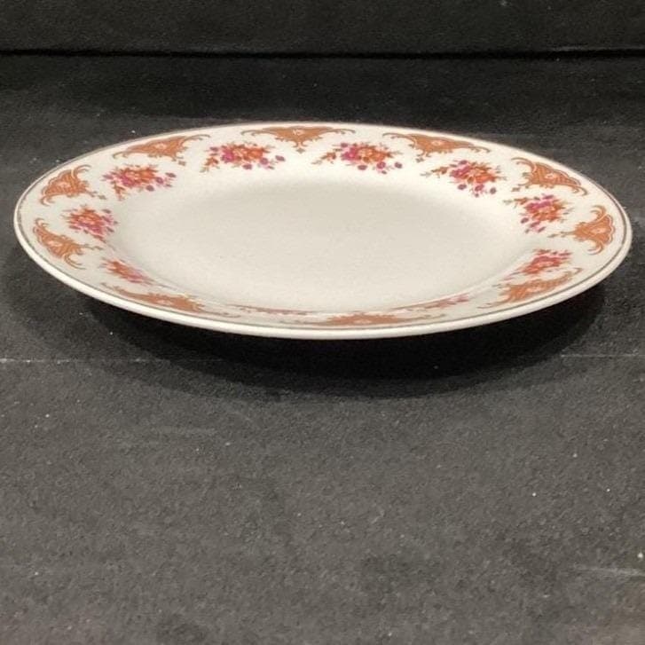 Decorative Floral Bread Plate #CX208, Vintage Warm Flower Pattern Porcelain - Thumbnail 10