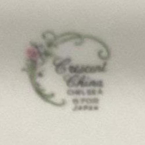 Crescent China "Chelsea" Dinner Plates, Set of 2, Vintage Porcelain Dinnerware - Thumbnail 3